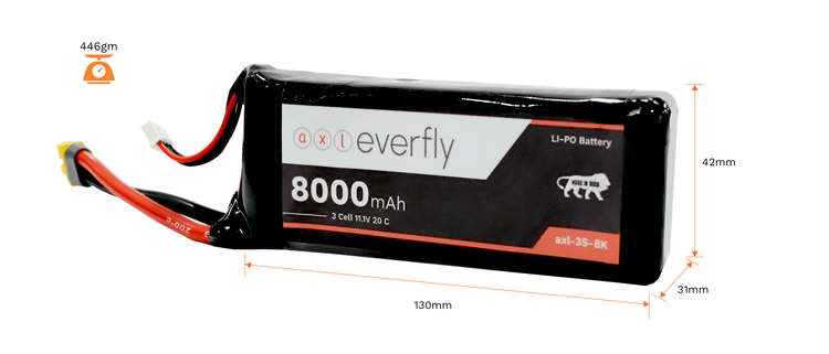 8000mAh 3S